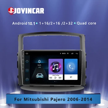 JOYINCAR auto-Rádio Multimédia Player de Vídeo de Navegação GPS Android De 10,1 2 Din Para Mitsubishi Pajero 4 V80 V90 2006-2014 2din Cabeça