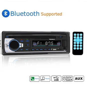 Carro 12V Rádio de Áudio MP3 Player Autoradio Transmissor FM Substituição-traço Estéreo 1 Din Auto Acessórios Automobilísticos Universal
