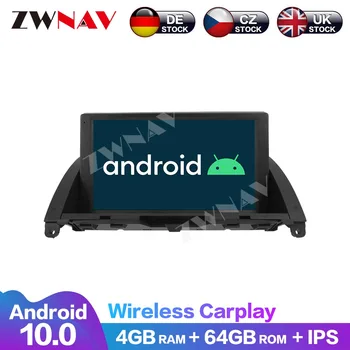 8-Core Android de 10 64G Toque Multimídia com Tela de Navegação de DVD, Leitor de Áudio de Rádio Carplay Carro da marca Mercedes Benz C-2007-2011 W204