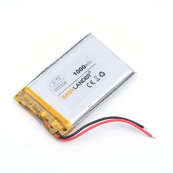 Bateria de polímero de 1000mah 3,7 V 503356 casa inteligente MP3 alto-falantes bateria do Li-íon para o dvr GPS,mp3, mp4, telefone celular falante 053356