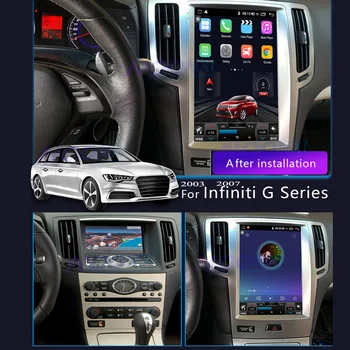 Android 11 Para Infiniti G G25 G37 2007 - 2013 128G auto-Rádio Estéreo Leitor de Multimídia GPS de Navegação 2 Din Carplay DSP Unidade de Cabeça