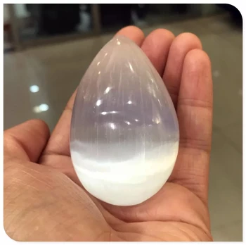 energia de pedra Natural selenita cristal de ge ovo de torção do ponto de cura ao chakra presente de Natal remover energia negativa