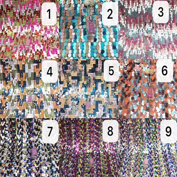 130cm-135cm moda colorida rodada-forma-de tecido de paetês,XERY190730A