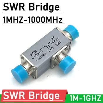 Incrementos de 1MHZ-1000MHz SWR Ponte reflexão RF ponte de onda estacionária direcional ponte PARA Antena de RF da rede de Medição de depuração PRESUNTO