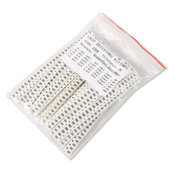 1206 SMD Chip Resistor Fixo Kit 1% 1/4W 0,25 W 1ohm -10M ohm 36 Valor 25pcs Total de Cada 900pcs Chip de resistência Sortidas kit de Amostras