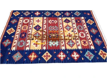 tapis kilim feito à mão de lã sala de estar bedroon de cabeceira cobertor corredor de estilo Mediterrâneo SF06gc131yg4