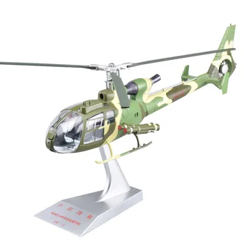 1:32Scale Modelo de China Pequeno Antílope Helicóptero SA342 Gunship Aeronaves Militares Coleção Dom Decoração de Exibição Avião de Brinquedo