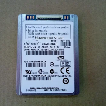 100% Novo de 1.8 polegadas CE 60GB HDD MK6008GAH substituir mk8009gah mk1011gah mk1214gah hs122jc para U110 K12 D420 d430 NC2400