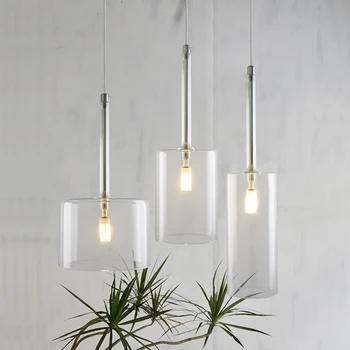 De vidro moderna do pendant luzes Nórdicas criativo minimalista bar restaurante bar, sala de estar, quarto cabeça única luminária