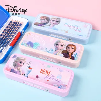 Disney Congelados Princesa Escola Estojo Caixa De Papel De Carta Kawaii Os Vingadores Palavra-Passe Lápis De Casos De Meninas De Material Escolar