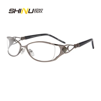 Mulher de Óculos Quadros de Designers da Marca Óptico de Armação de Metal Óculos cor-de-Rosa Moldura de Whosale Preço Frete Grátis RM00397