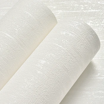 Branco Cinzento Cor Sólida Diatomáceas Lama 3D Não-tecido de papel de Parede Para parede Moderna Sala de estar, Quarto, Decoração de Parede, o Papel de Parede Rola
