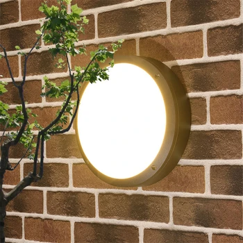 6W LED Moderna à Prova de Umidade Lâmpada de Parede da casa de Banho Varanda Candeeiro de Teto Lâmpada Interior para o Exterior da Superfície de Montado Parede de Luz Iluminação