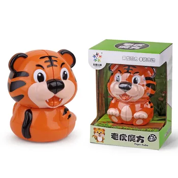 Alta Qualidade Original YuXin Tigre 2x2x2 Cubo Mágico são paulo 2x2 Animal Sabedoria Velocidade de Puzzle Idéias do Presente do Natal Brinquedos