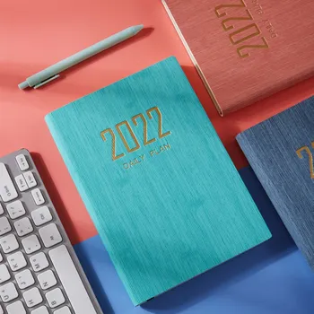 2022 Agenda Planejador Organizador Diário Semanal Mensal Caderno Diário 365 Dias Do Plano De Livro De Estudantes Estacionário Material De Escritório